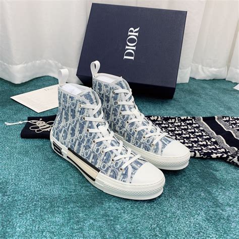 dior sneakers b23 navy blue|Dior b23 oblique high top.